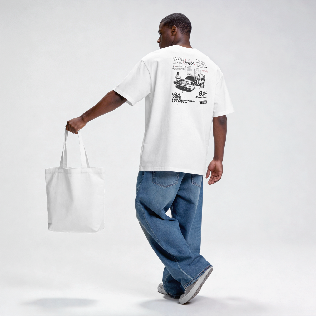 House Blend" Oversize Graphic T-shirt