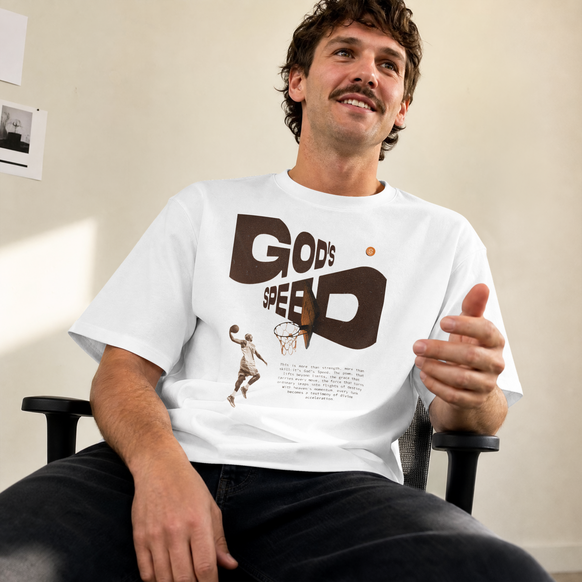 God's speed Oversize T-shir